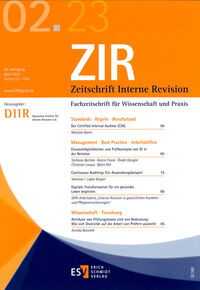 ZIR Zeitschrift Interne Revision