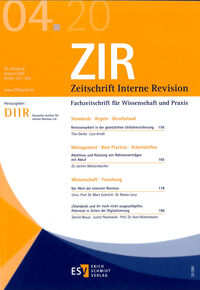 ZIR Zeitschrift Interne Revision
